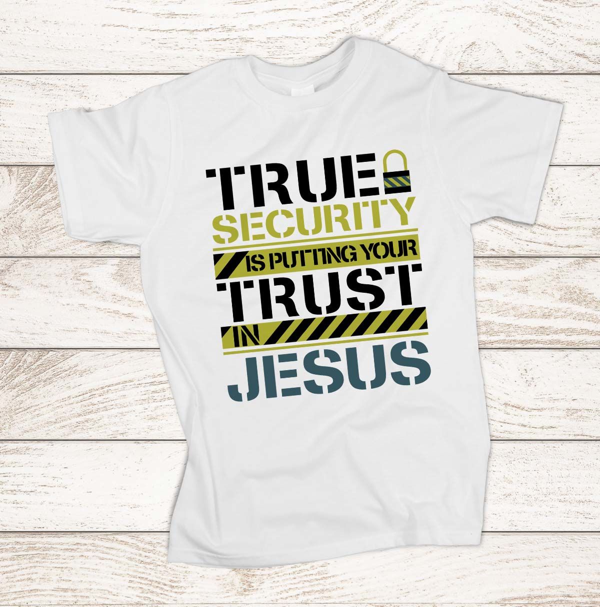 True security is putting trust in Jesus By spoonyprint | TheHungryJPEG