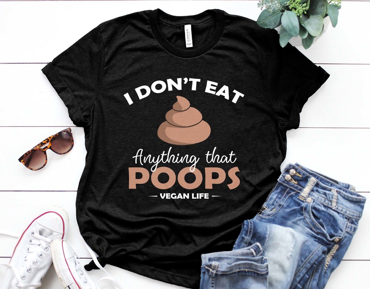 I don't eat anything that poops vegan life Printable By spoonyprint ...