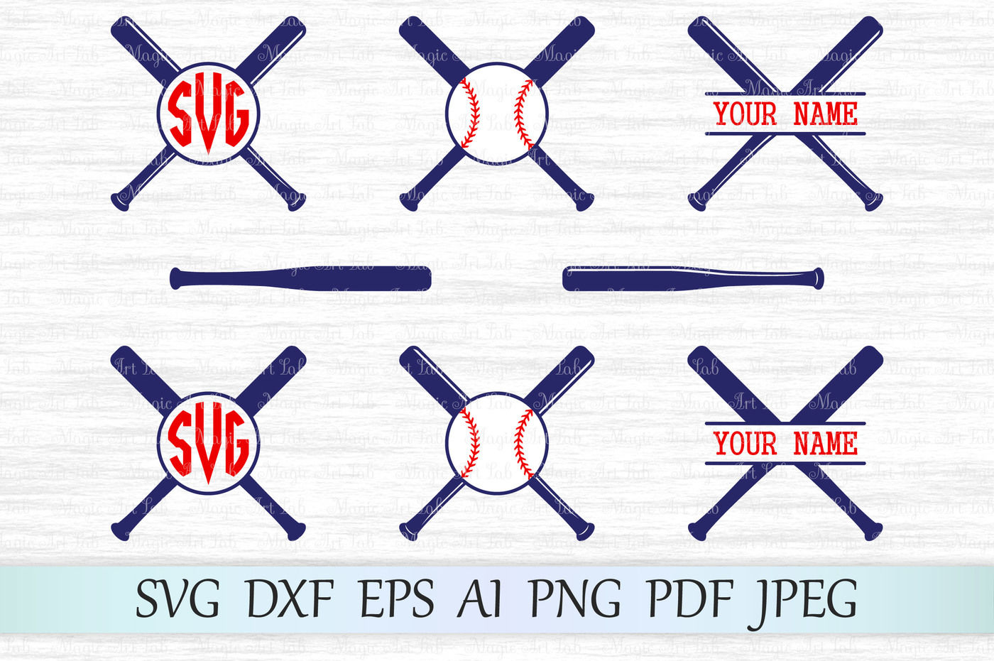 Download Baseball bat monograms SVG, DXF, EPS, AI, PNG, PDF, J By ...