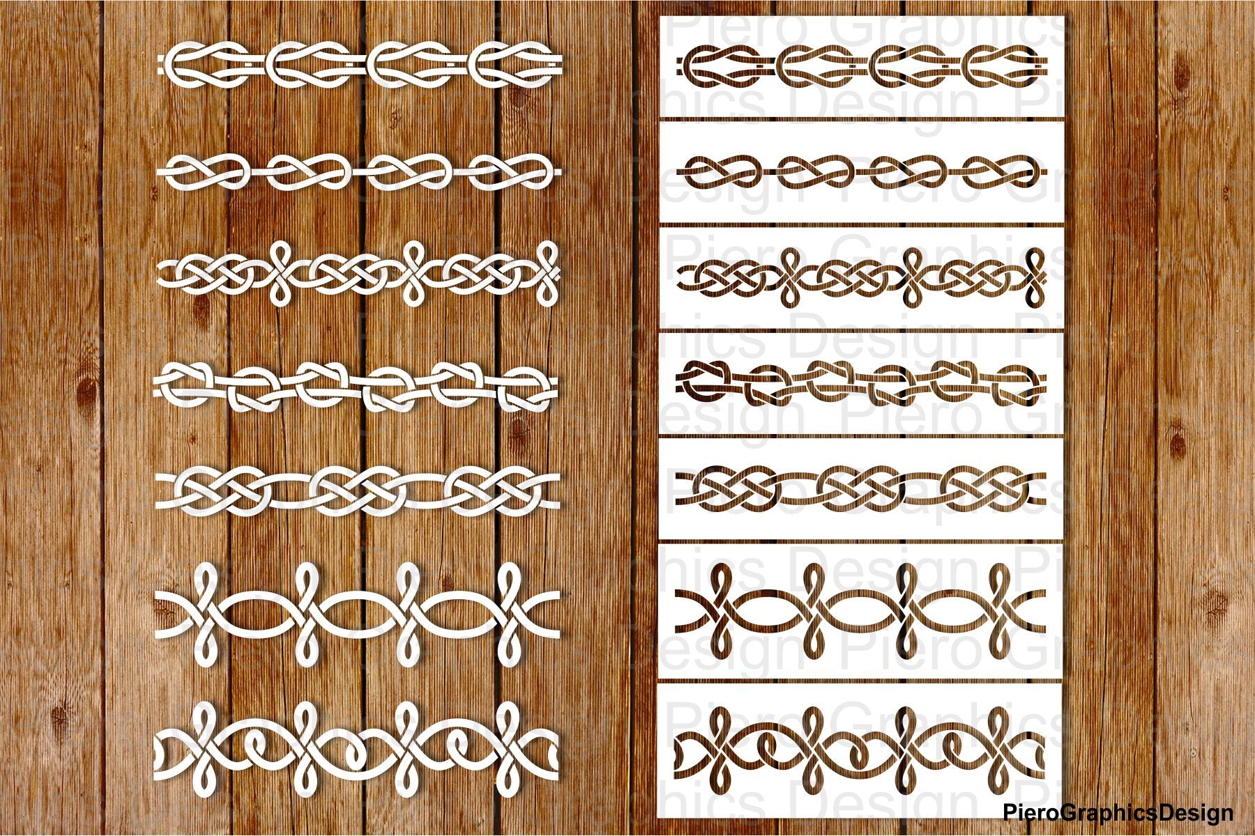 Decorative Knots and Stencil By PieroGraphicsDesign | TheHungryJPEG