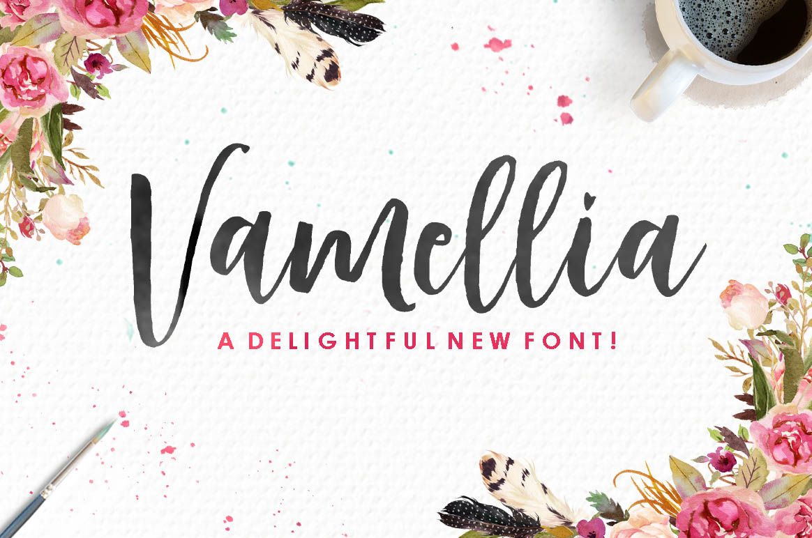 Vamellia Script By Youngtype Thehungryjpeg Com