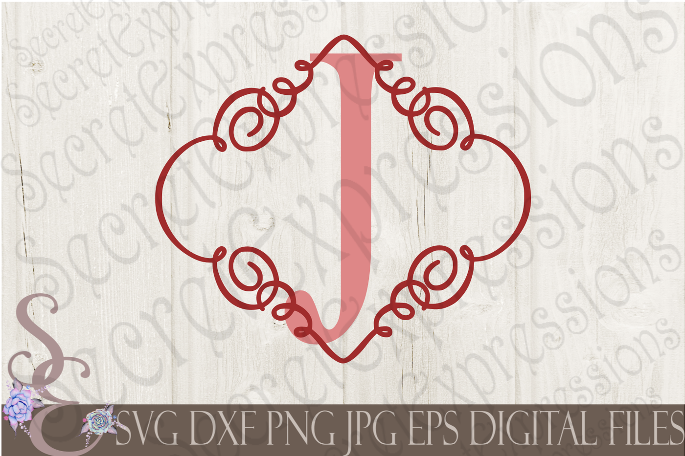 Download Letter J Initial Swirl Border Monogram Svg By Secretexpressionssvg Thehungryjpeg Com