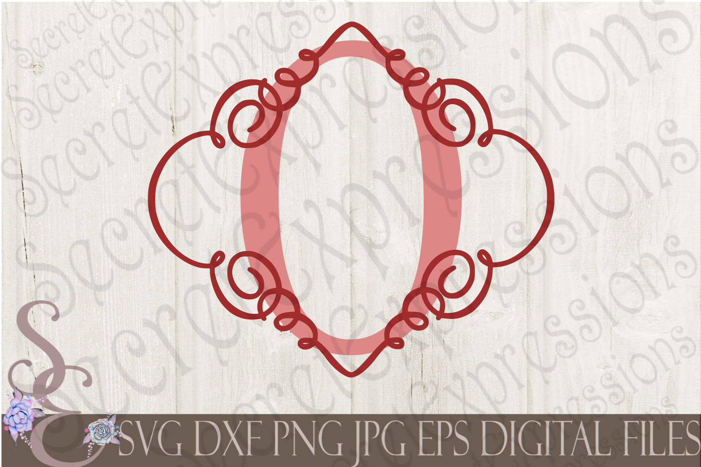 Download Letter O Initial Swirl Border Monogram SVG By SecretExpressionsSVG | TheHungryJPEG.com