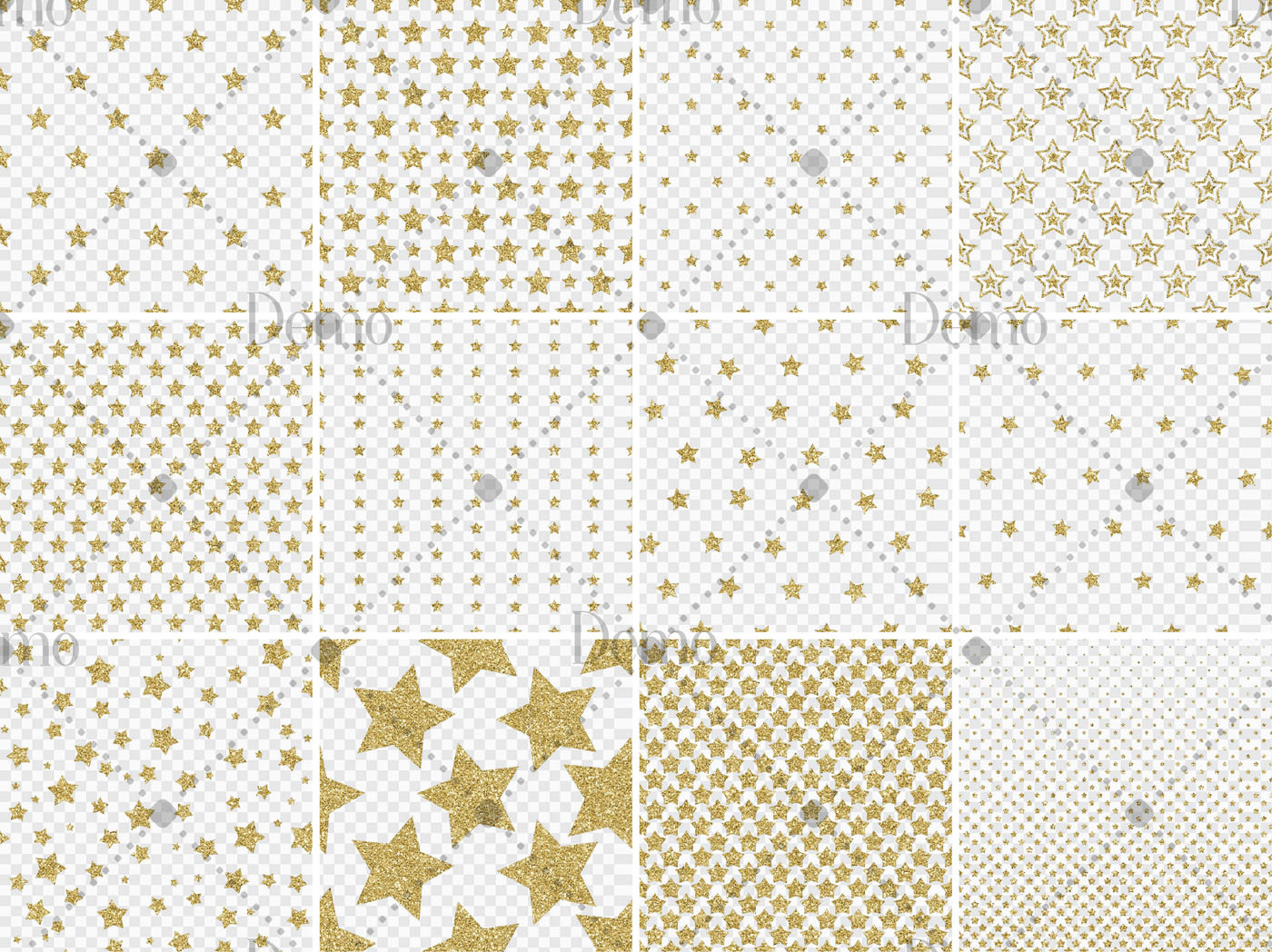 Download 12 Gold Glitter Star Overlay Images Seamless Pattern By Artinsider Thehungryjpeg Com