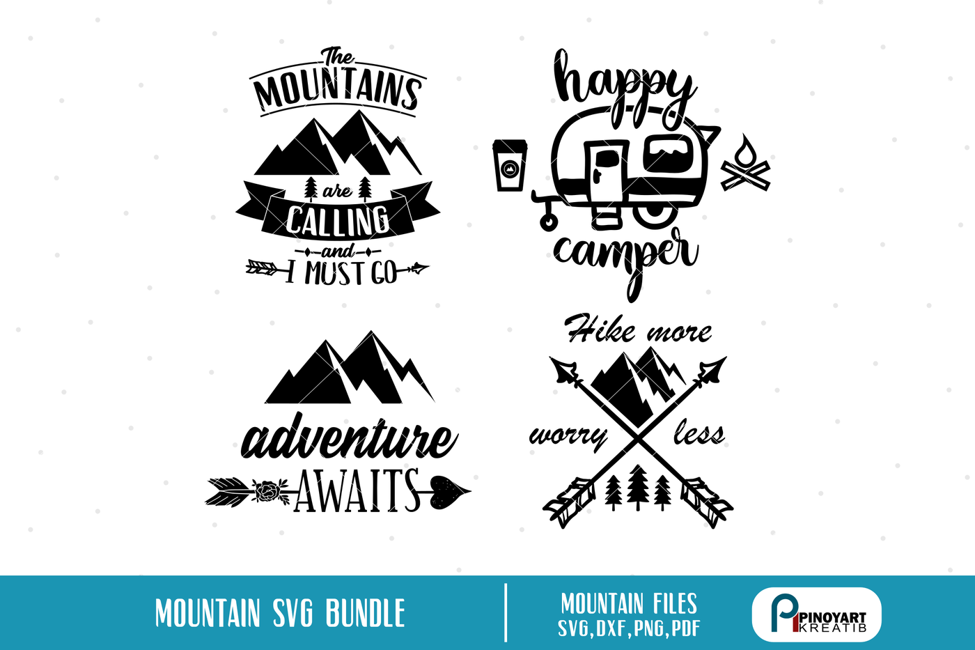 The Mountains Are Calling Svg Camping Svg Mountain Svg,Sublimation Design A...