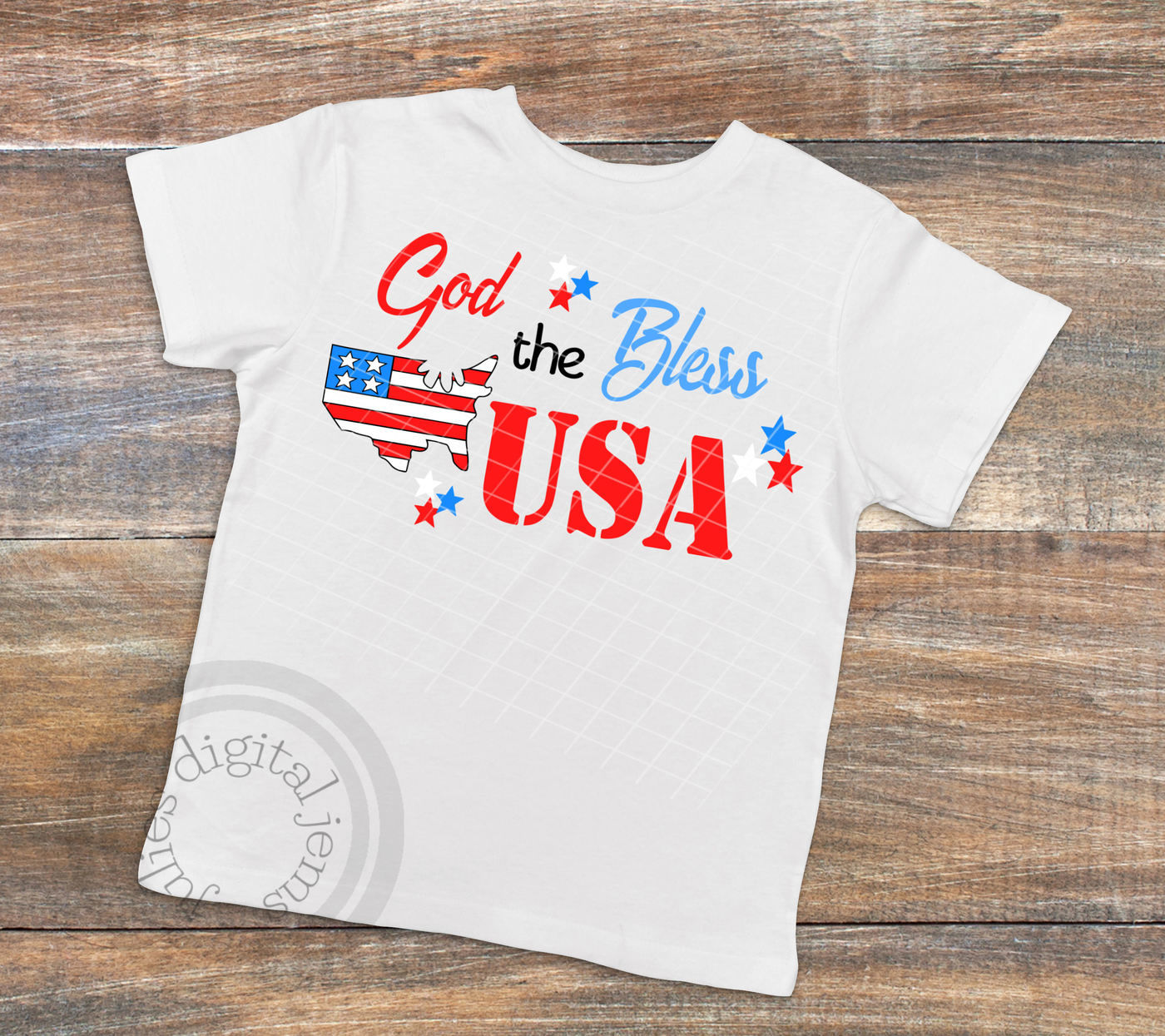 God Bless the USA svg, Stars and Stripes shirt, By Julies Homemade Jems ...