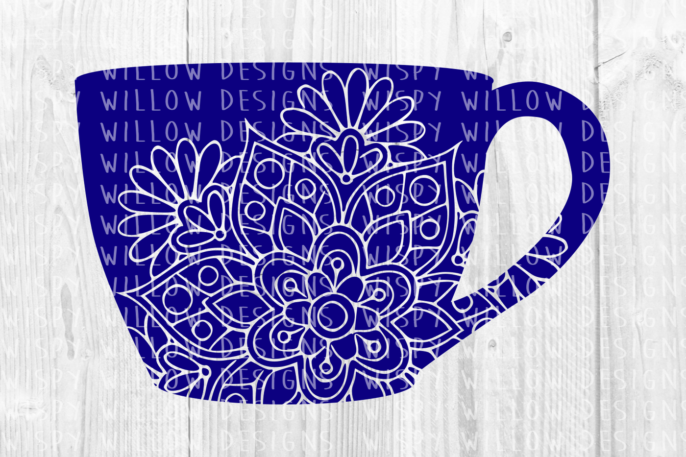 Coffee Cup Mandala SVG/DXF/EPS/PNG/JPG/PDF By Wispy Willow ...