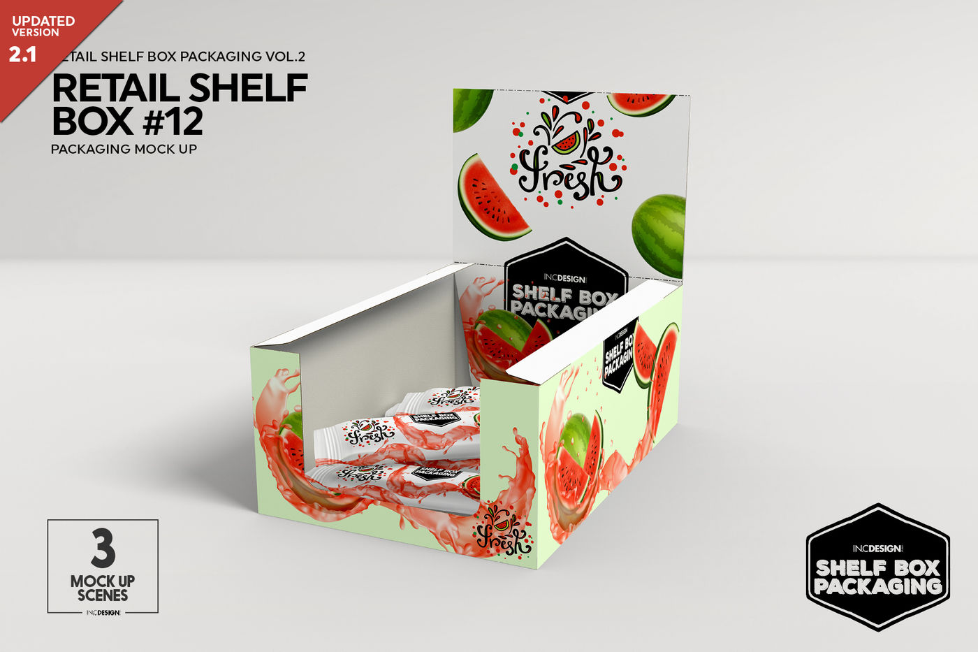 Download Retail Shelf box Packaging Mockup 12 By INC Design Studio | TheHungryJPEG.com