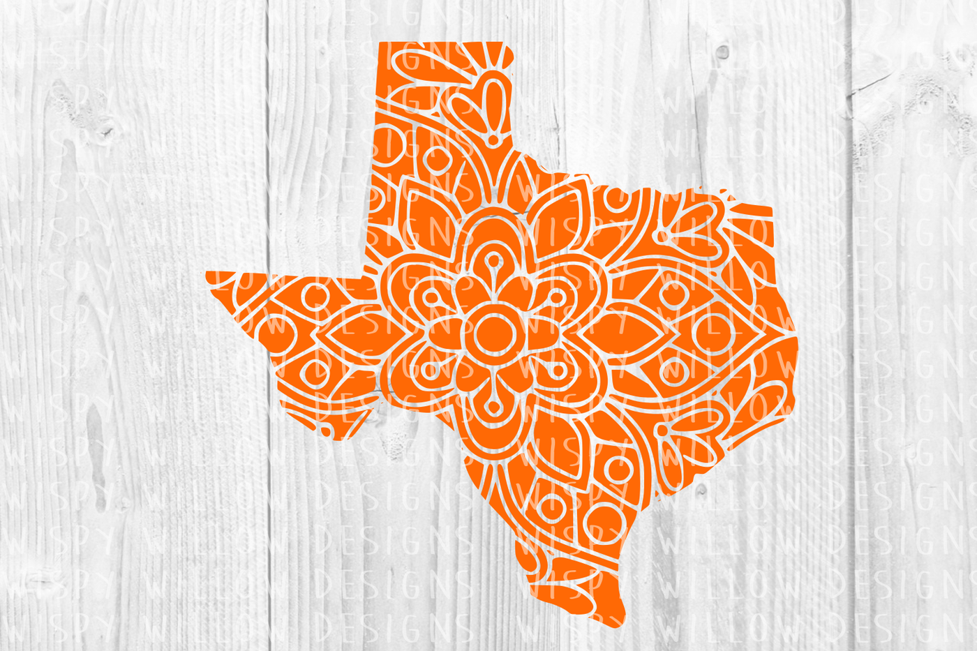 Texas TX State Mandala SVG/DXF/EPS/PNG/JPG/PDF By Wispy ...