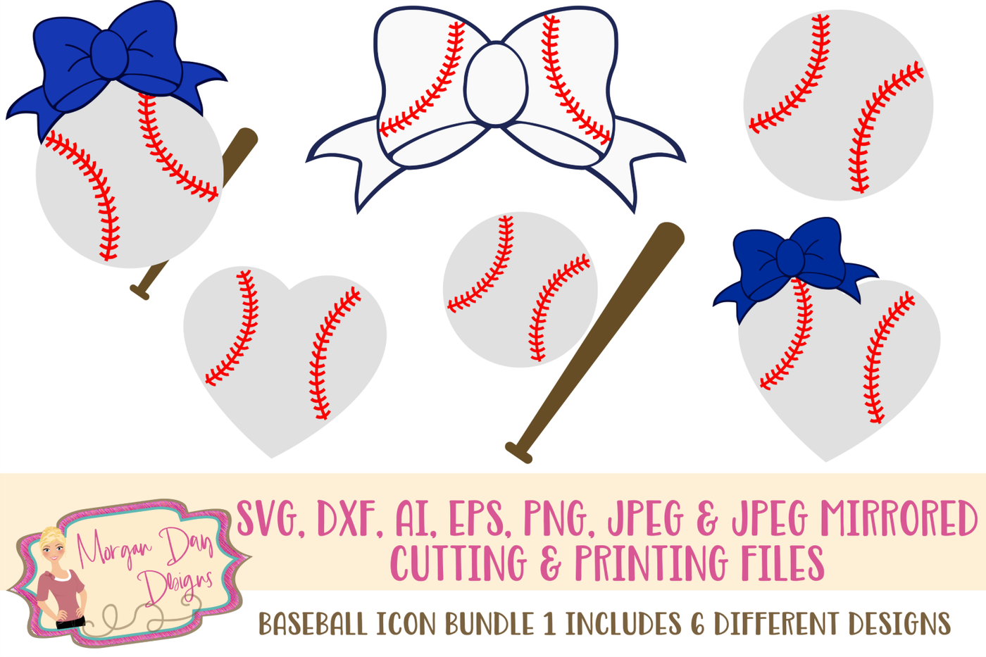 Download Baseball Icon SVG Bundle By Morgan Day Designs ...
