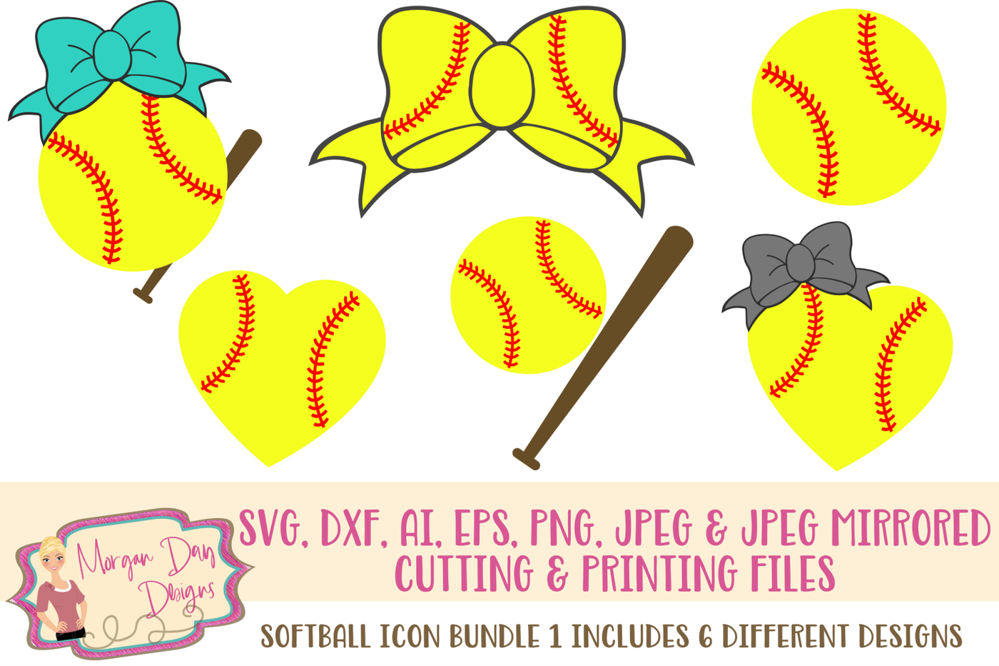 Download Softball Icon SVG Bundle By Morgan Day Designs | TheHungryJPEG.com