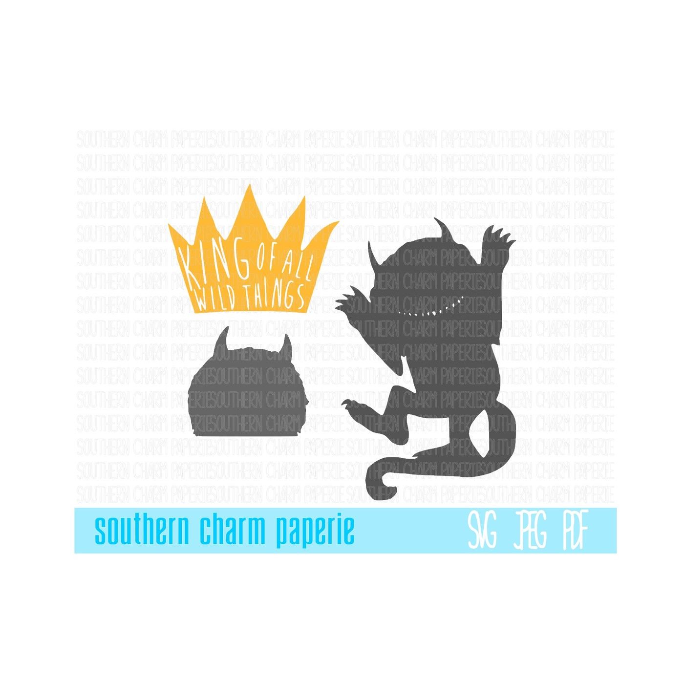 King Of All Wild Things Svg By Southern Charm Paperie Designs Thehungryjpeg Com