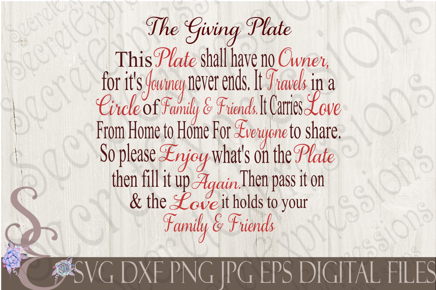 The Giving Plate Svg By Secretexpressionssvg Thehungryjpeg Com