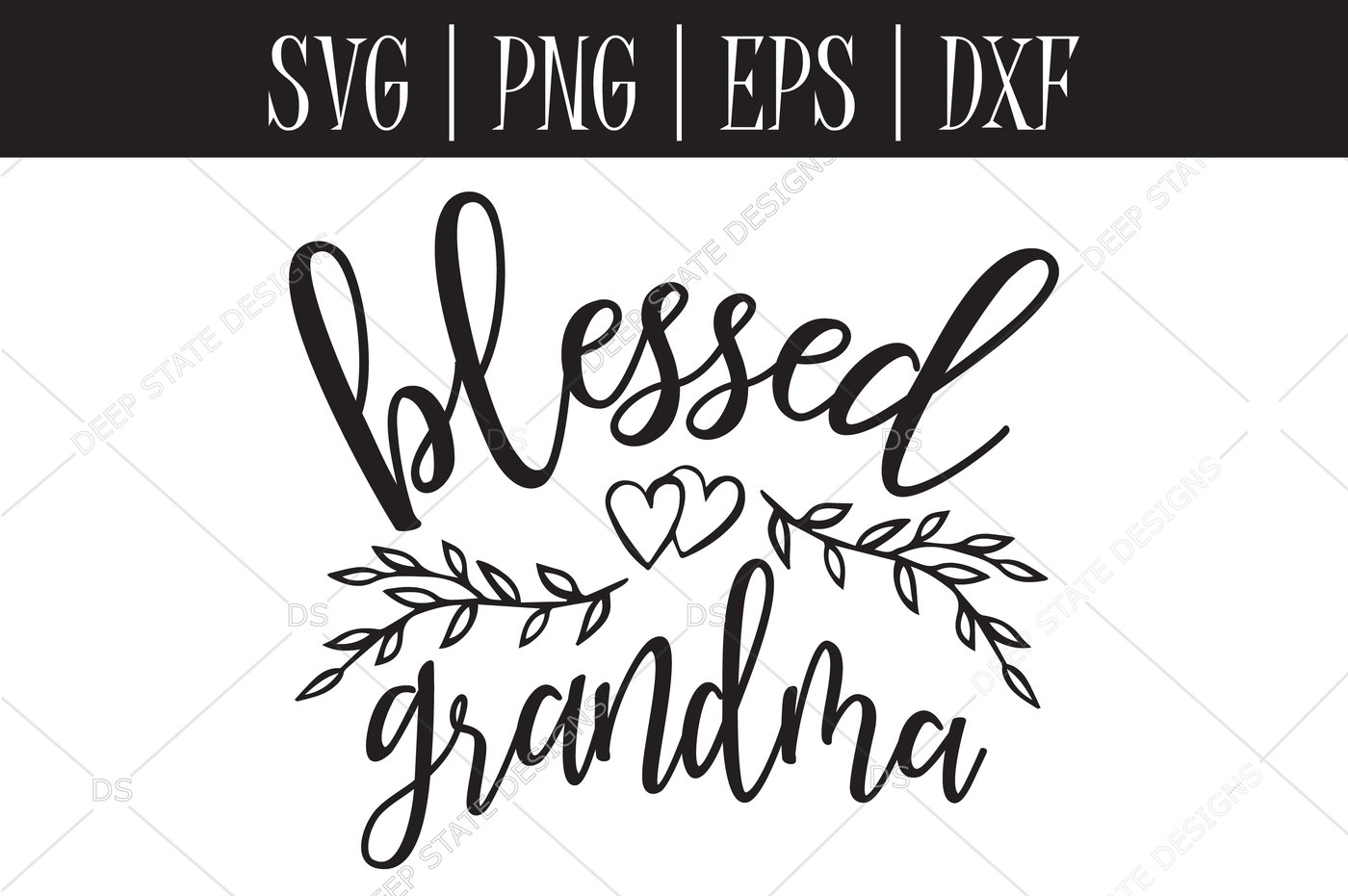 Blessed Grandma Svg Eps Png Dxf By Deep Sate Designs Thehungryjpeg Com