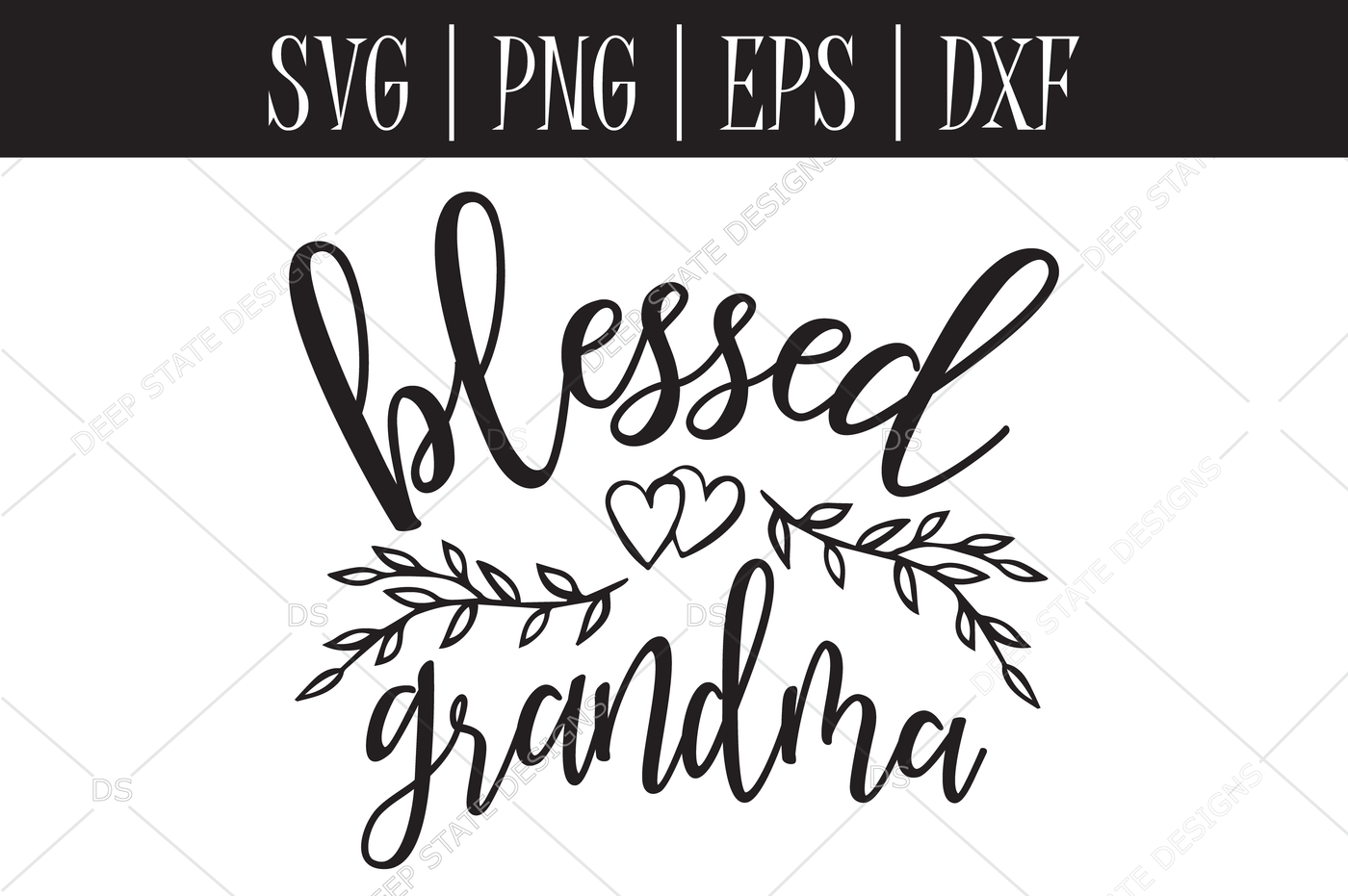 Blessed Grandma SVG, EPS, PNG, DXF By Deep Sate Designs ...