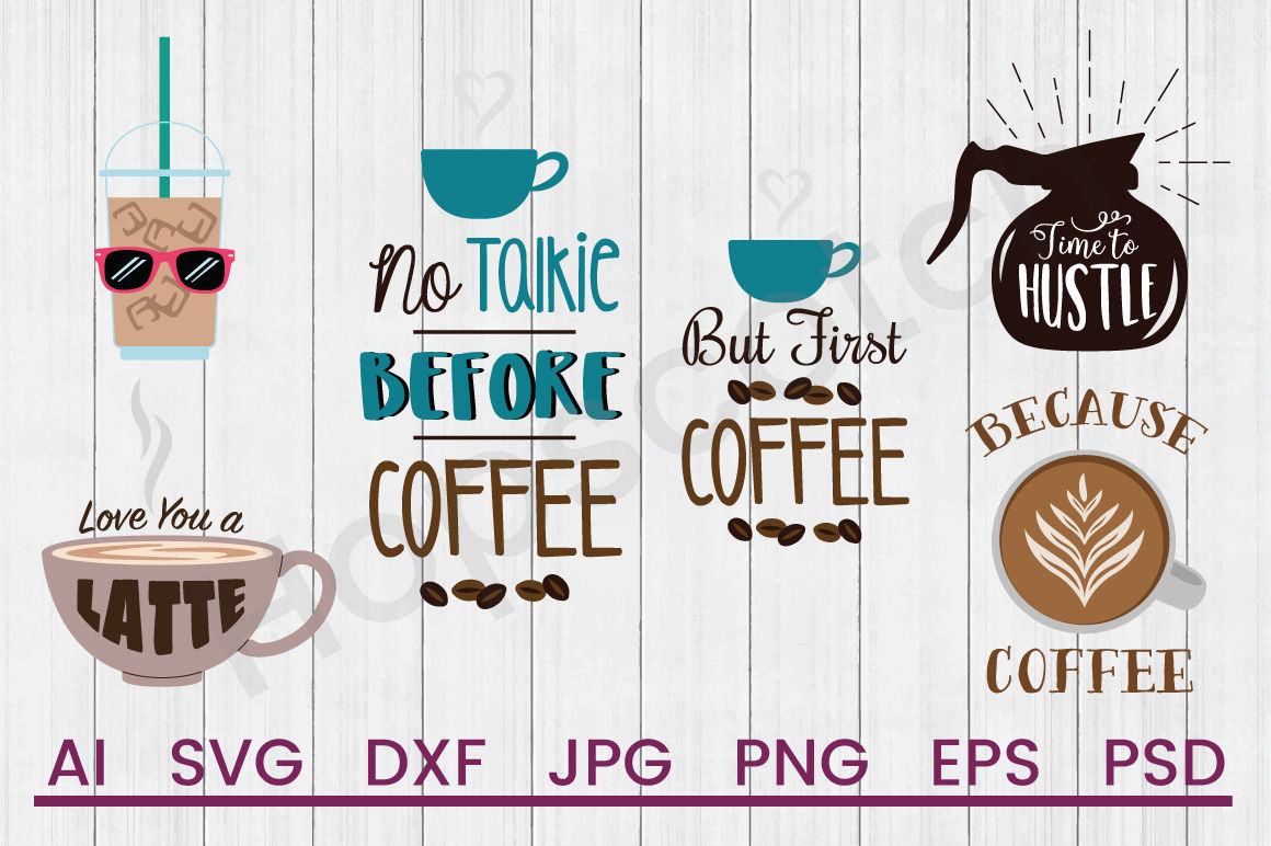 Download Coffee Bundle, SVG Files, DXF Files, Cuttable Files By Hopscotch Designs | TheHungryJPEG.com