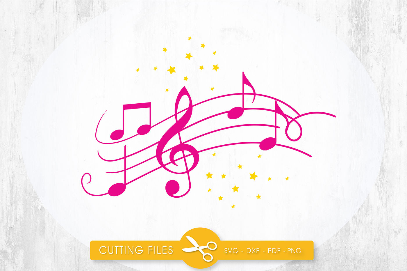 Download Music notes SVG, PNG, EPS, DXF, cut file By PrettyCuttables | TheHungryJPEG.com