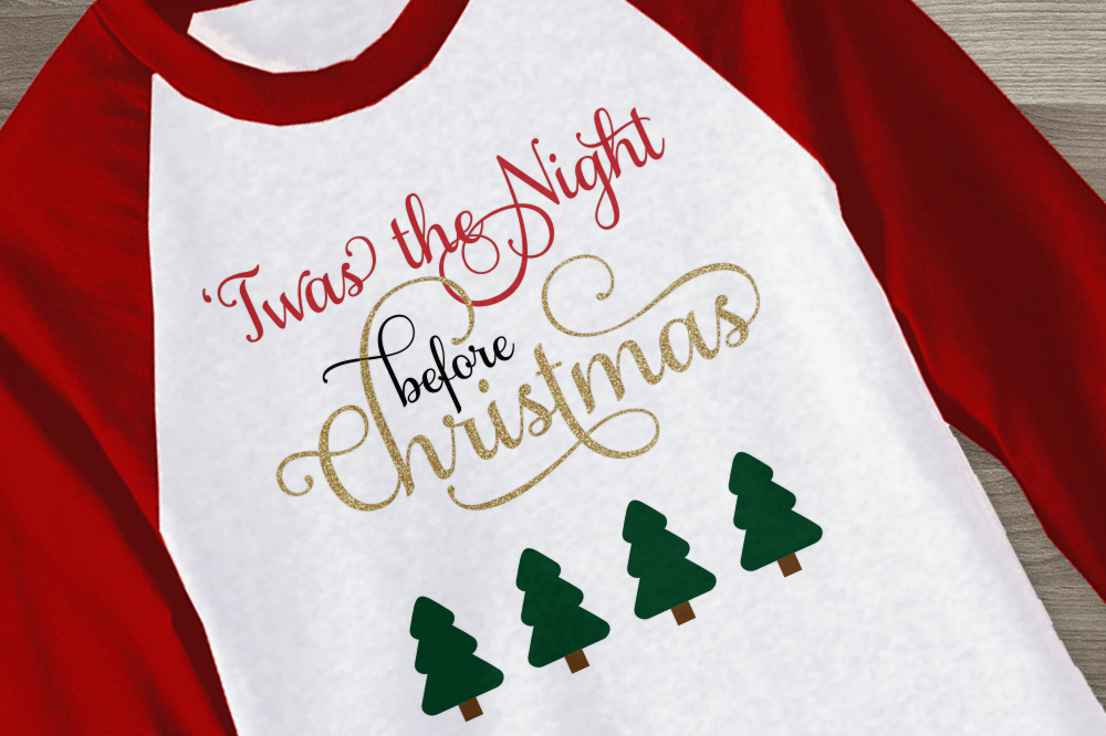 Twas the Night Before Christmas | SVG | PNG | DXF By Designed by Geeks