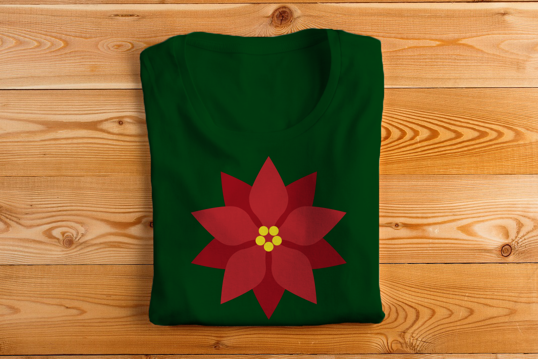 Christmas Poinsettia | SVG | PNG | DXF By Designed by Geeks