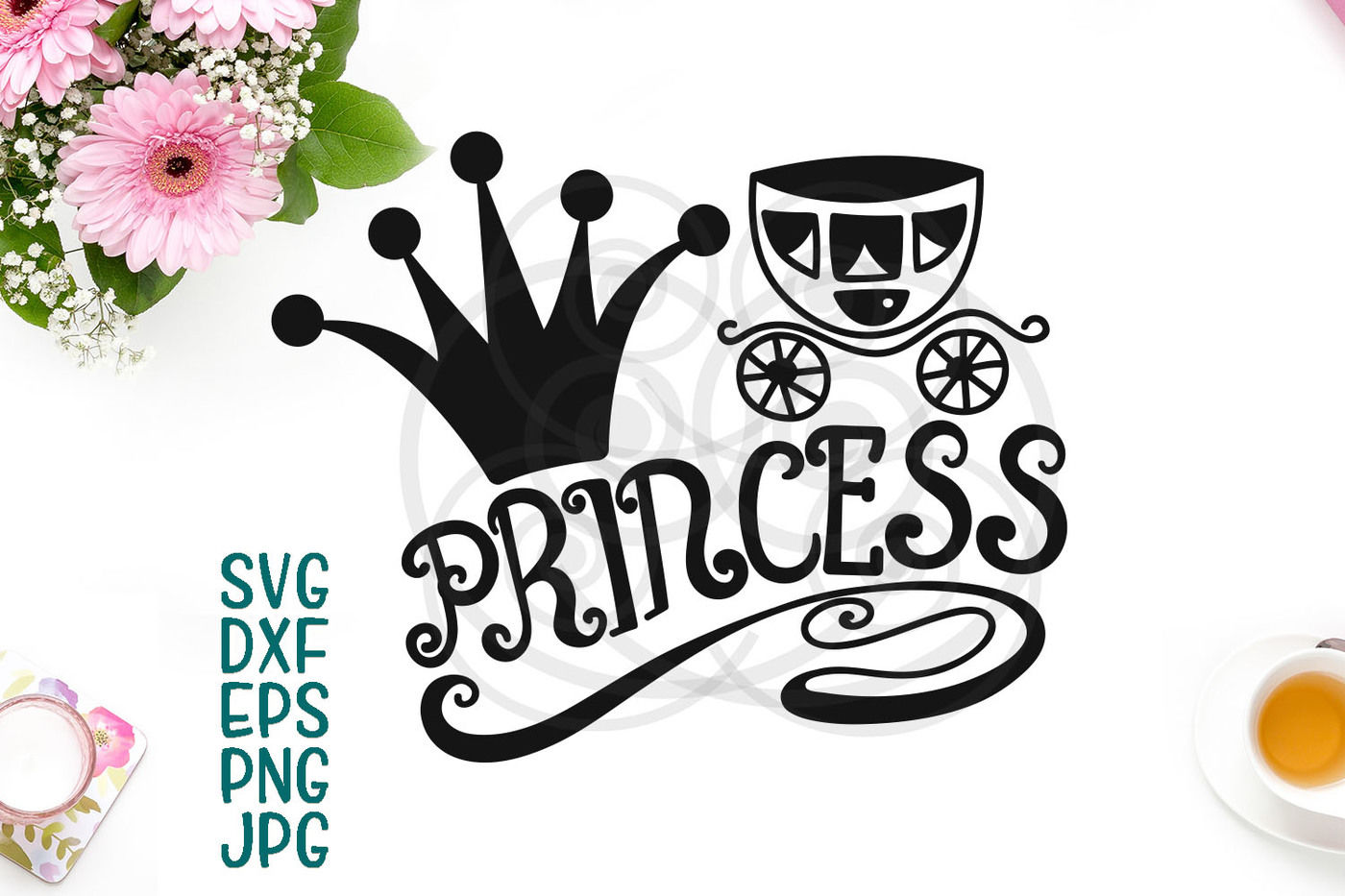 Download Princess Svg Bedroom Art Vinyl Application Crown Wall Design By Kartcreation Thehungryjpeg Com