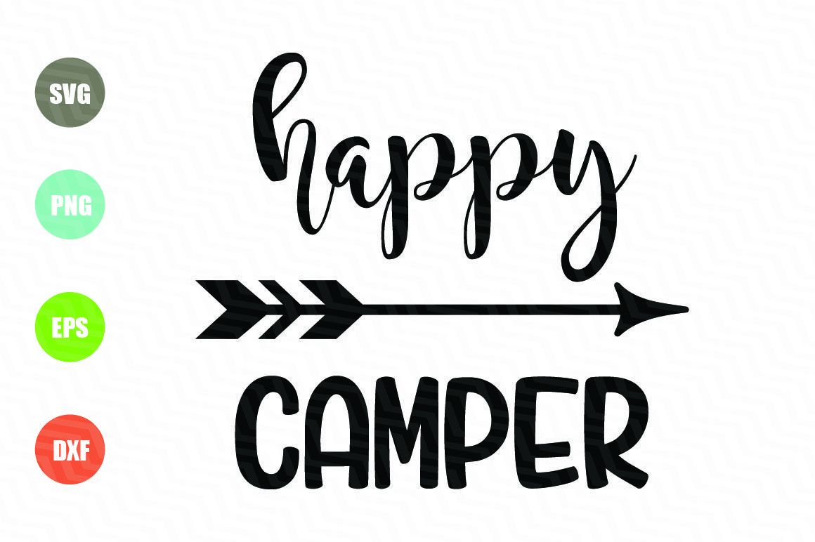 Happy Camper Svg File By Newsvgart Thehungryjpeg Com