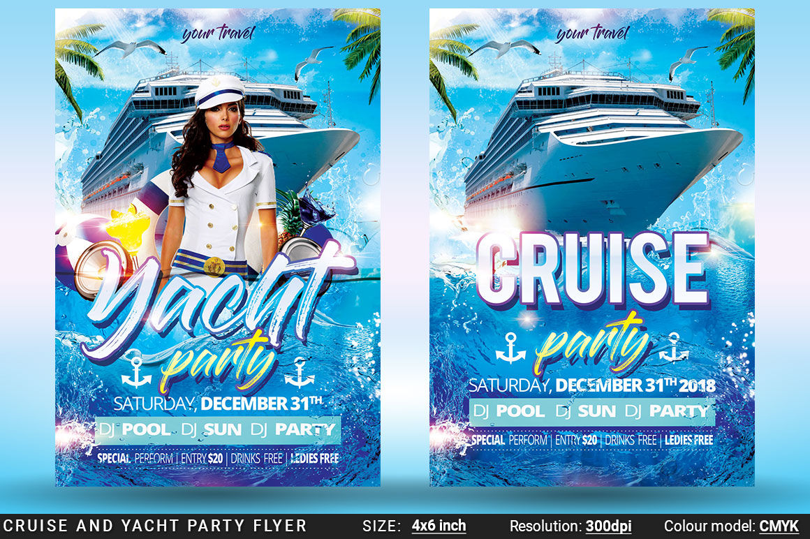 Cruise And Yacht Party Flyer By artolus