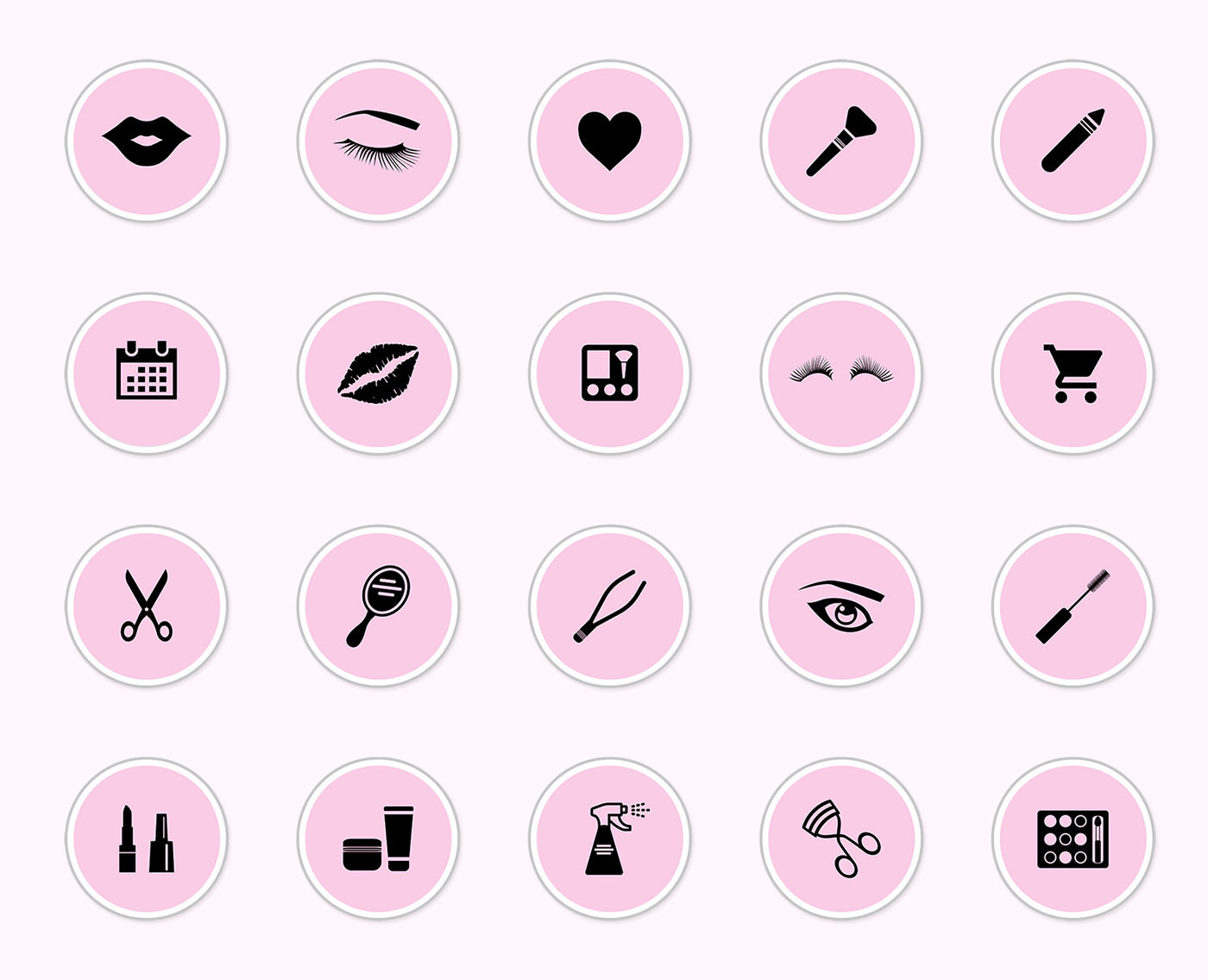 Pink Instagram Story Highlights Icons By North Sea Studio ...