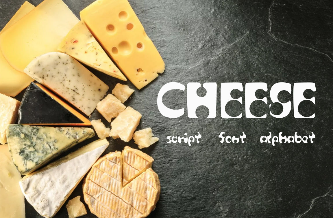 Cheese Script Font Alphabet By Anastasiya Oleynik Thehungryjpeg Com
