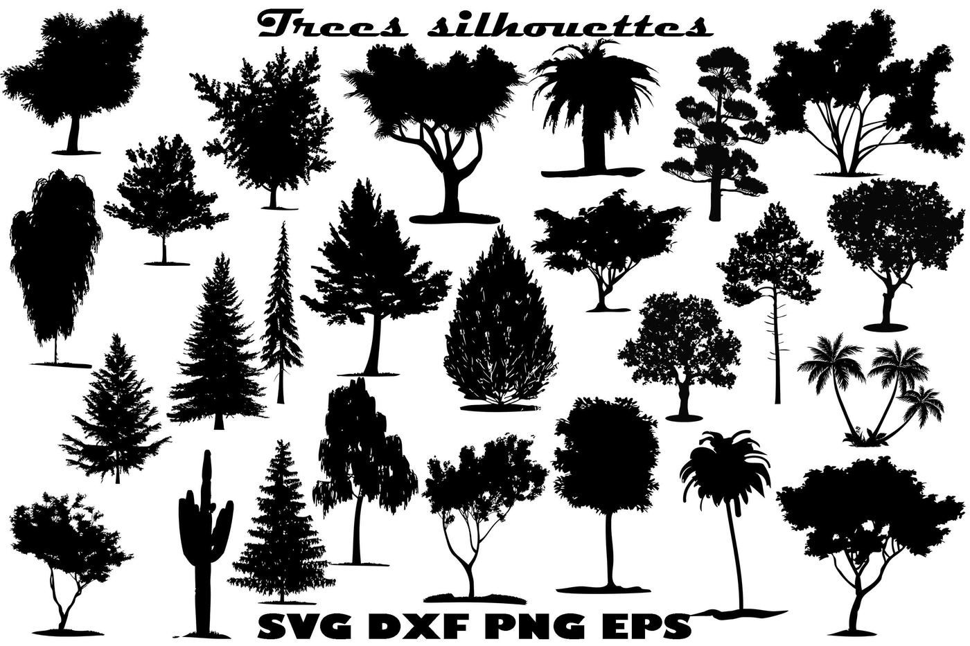 Tree Silhouette By Twelvepapers Thehungryjpeg Com