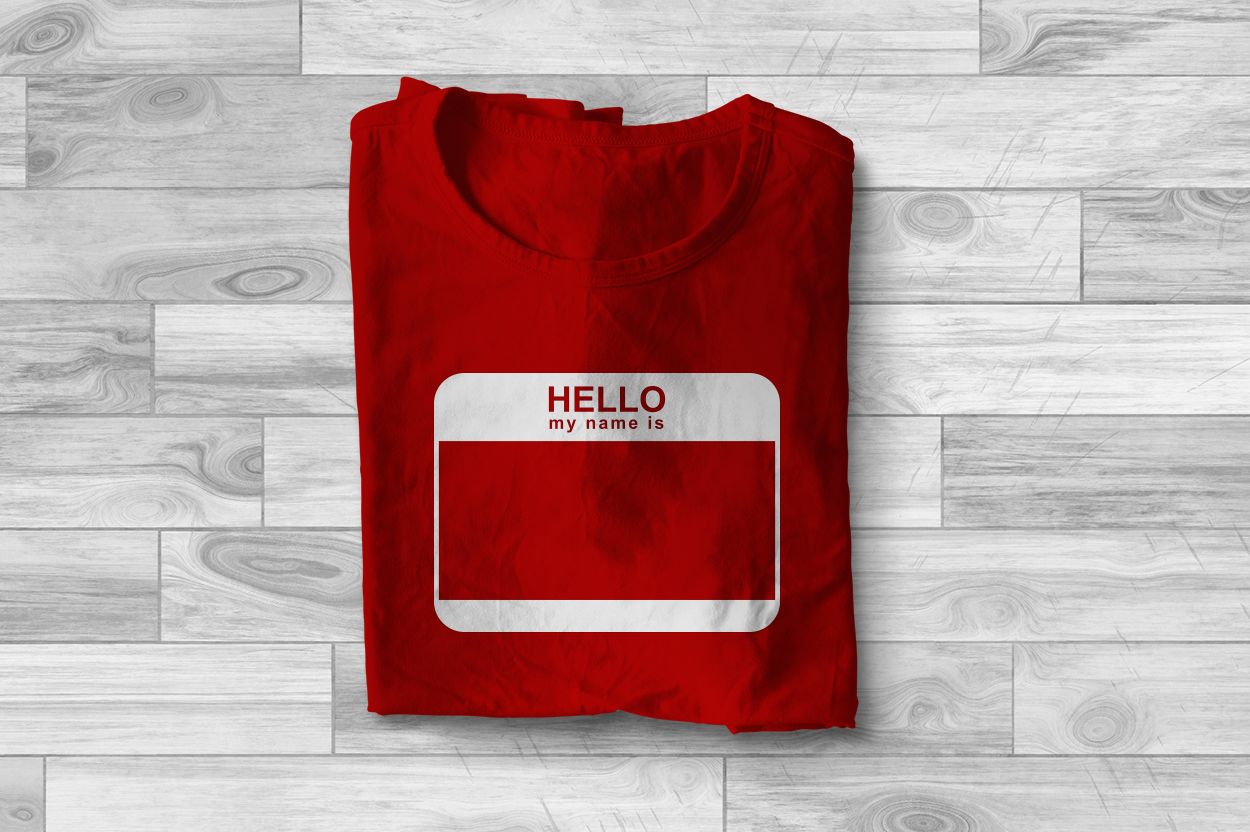 Hello My Name Is Blank Name Svg Png Dxf By Designed By Geeks Thehungryjpeg Com