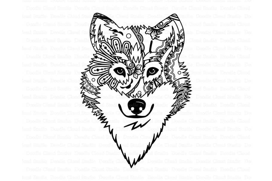 Free Free Layered Wolf Mandala 946 SVG PNG EPS DXF File