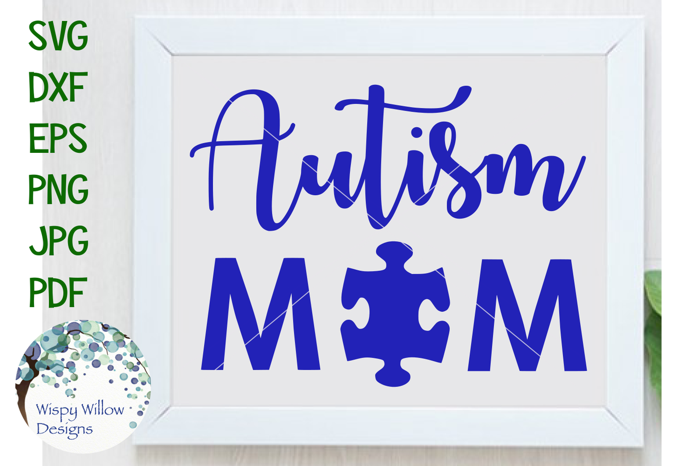 Download Autism Mom, Puzzle Piece SVG/DXF/EPS/PNG/JPG/PDF By Wispy Willow Designs | TheHungryJPEG.com