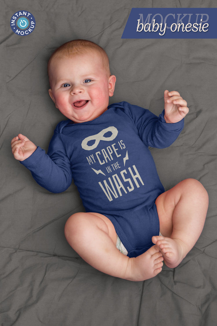 Download Instant photorealistic baby onesie mockup By Brintus Art ...
