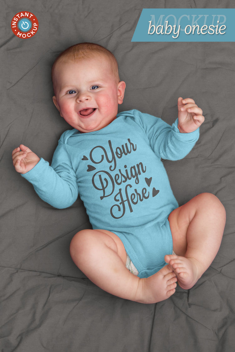 Download Instant photorealistic baby onesie mockup By Brintus Art ...