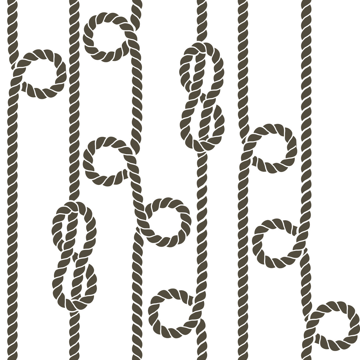 Nautical ropes with knots seamless pattern By Microvector