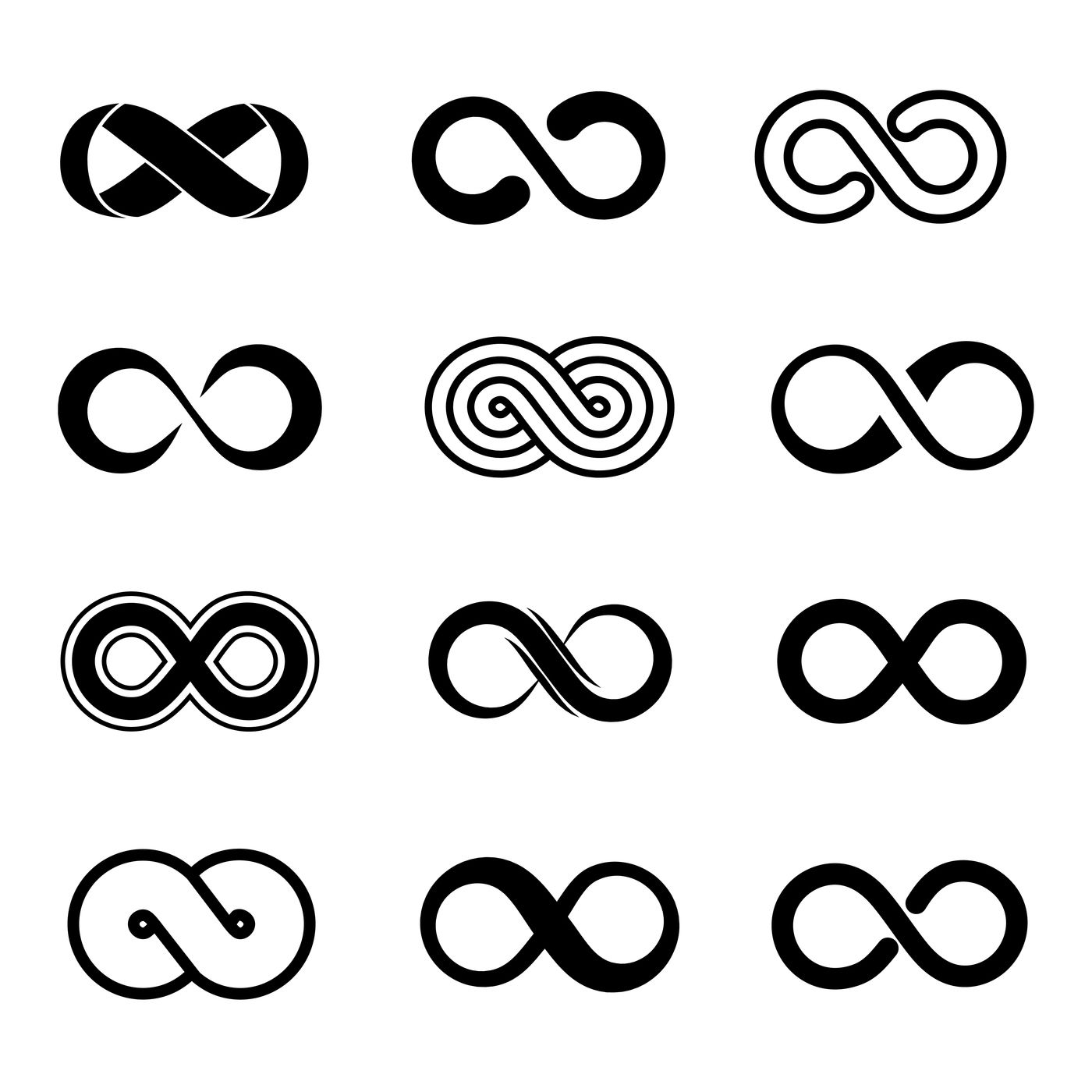 Download Infinity symbol vector set By Microvector | TheHungryJPEG.com