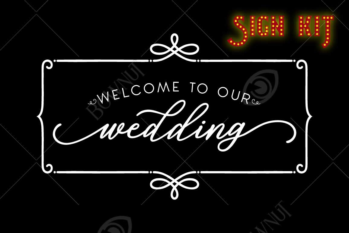 Welcome find your seat Stencil - Wedding and Event Stencil