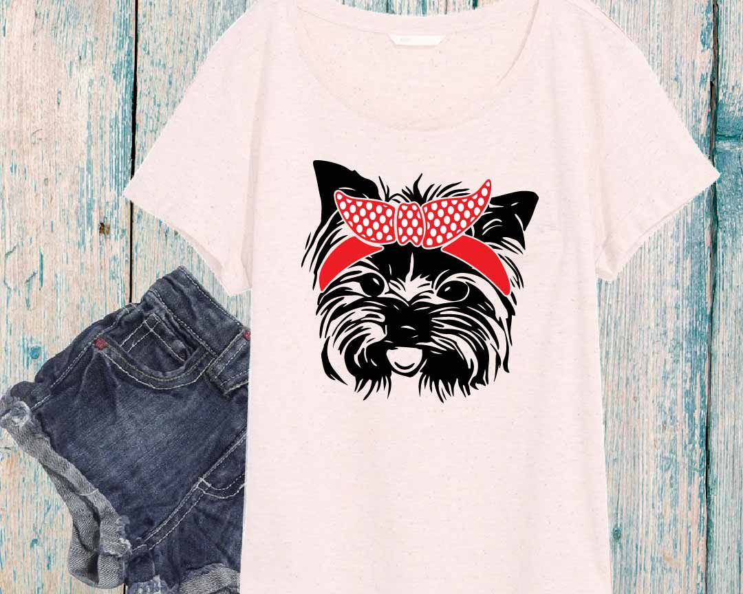 Download Yorkshire Terrier Whit Bandana Silhouette Svg Dog Family Pet 883s By Hamhamart Thehungryjpeg Com PSD Mockup Templates