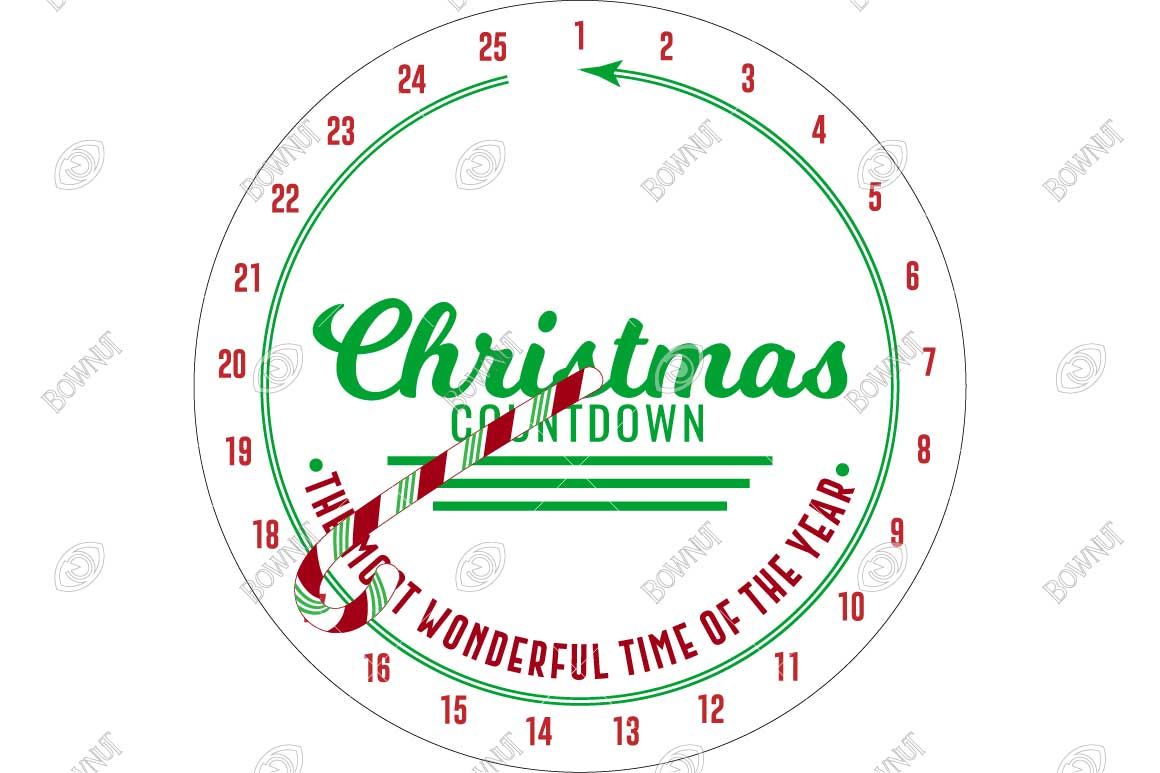 Cafe Advent Christmas Countdown Stencil Design By Bownut S Designs Thehungryjpeg Com