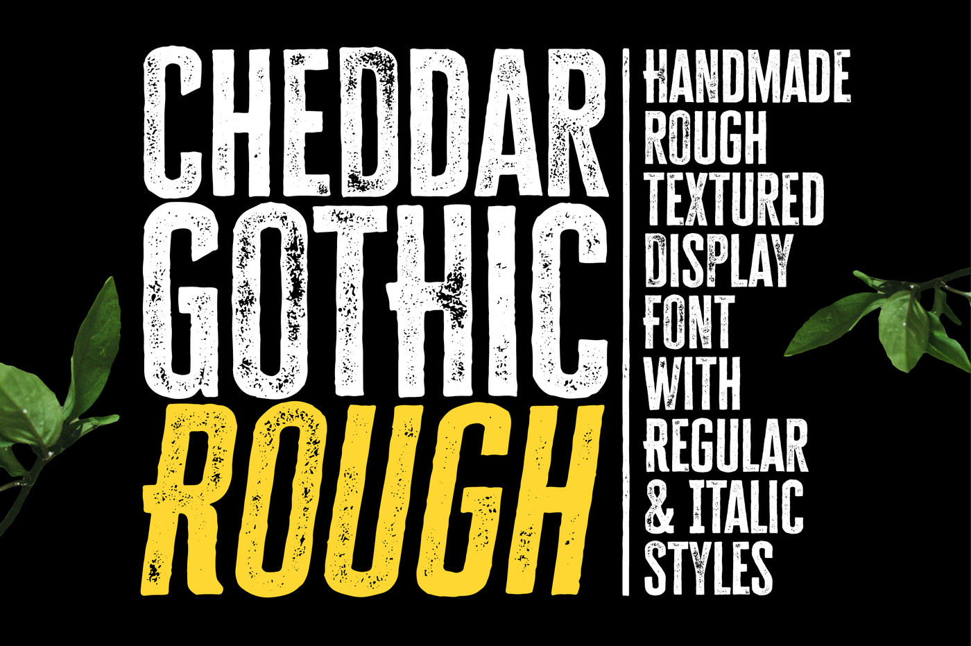 Cheddar Gothic Rough Font By Adam Ladd Thehungryjpeg Com