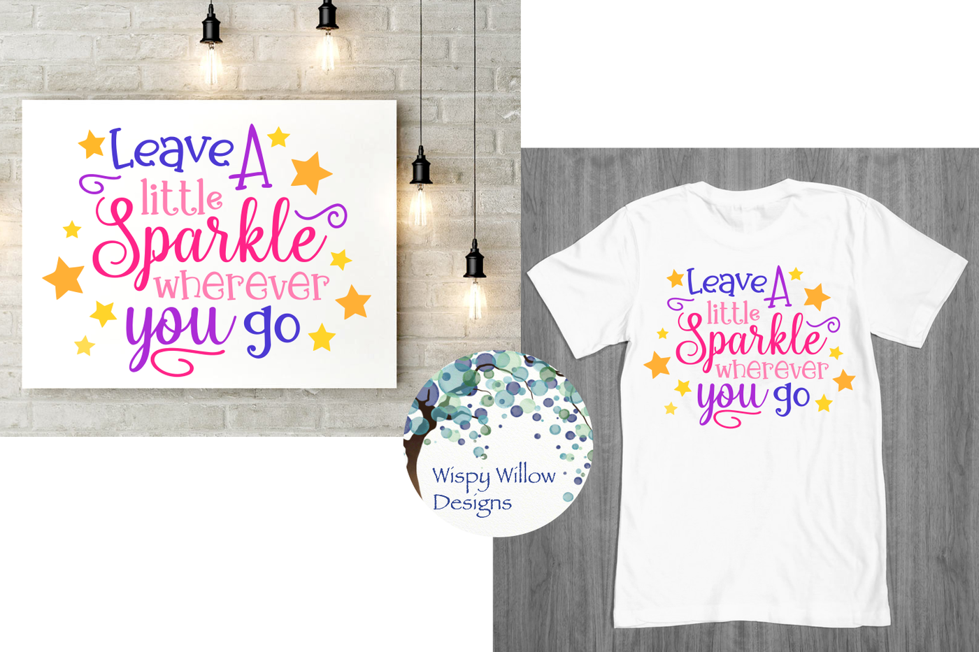 leave a little sparkle wherever you go printable