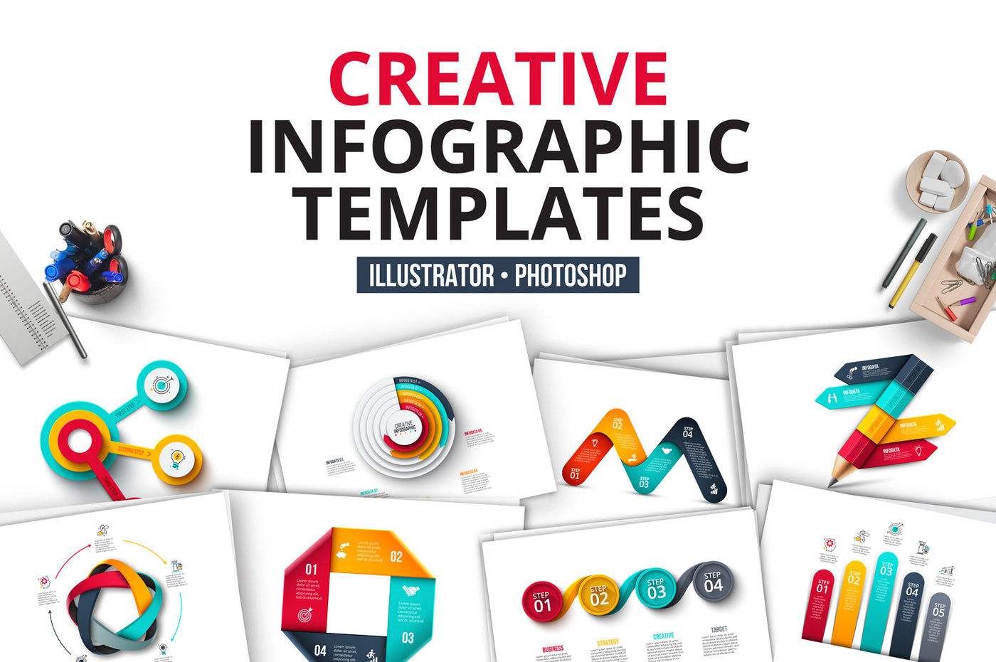 infographics templates illustrator