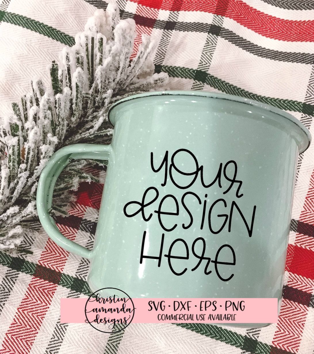 Christmas Camper Coffee Mug Mock Up By Kristin Amanda Designs Svg Cut Files Thehungryjpeg Com