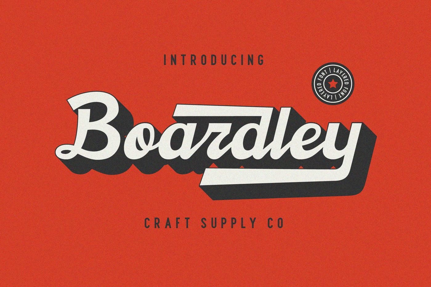 Boardley Script Layered Font By Craft Supply Co Thehungryjpeg Com