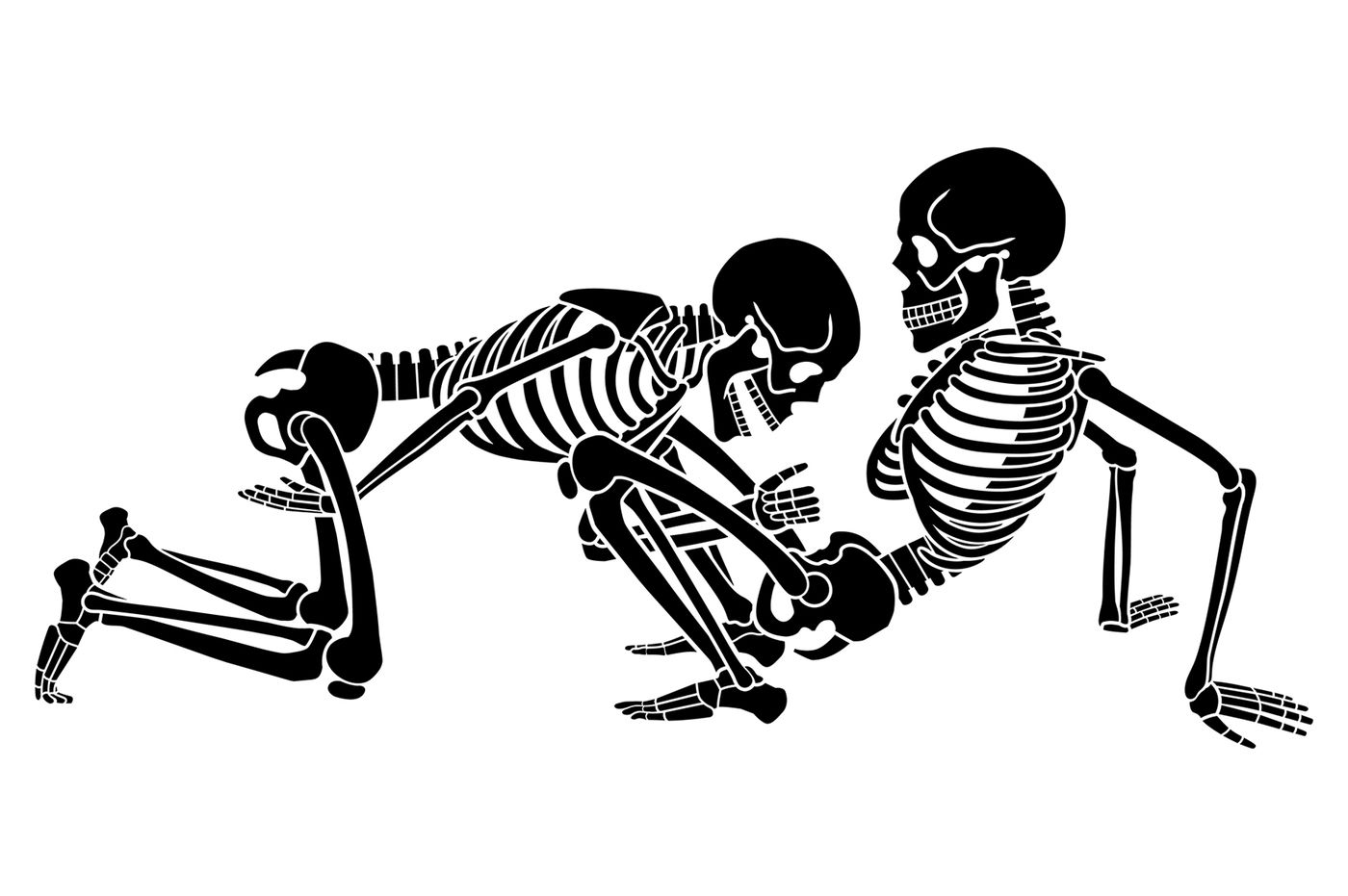 Kamasutra With Skeletons By Akhmett Thehungryjpeg Com