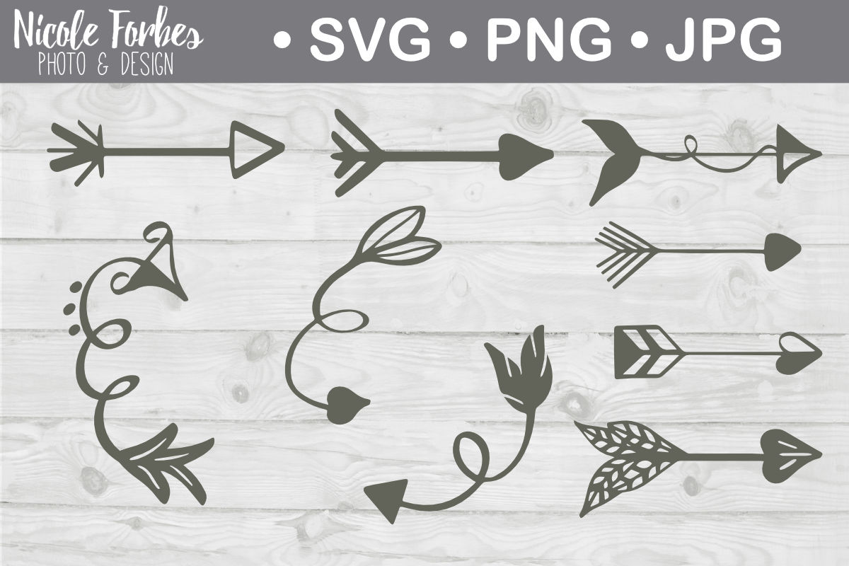 Download Hand Drawn Arrow SVG Cut File By Nicole Forbes Designs ...