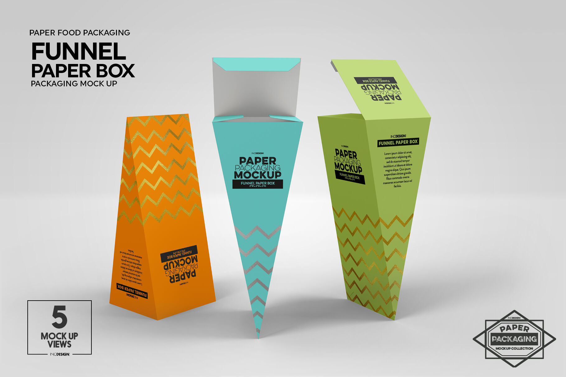 Download Triangular Package Mockup Front View - Free Mockups | PSD Template | Design Assets