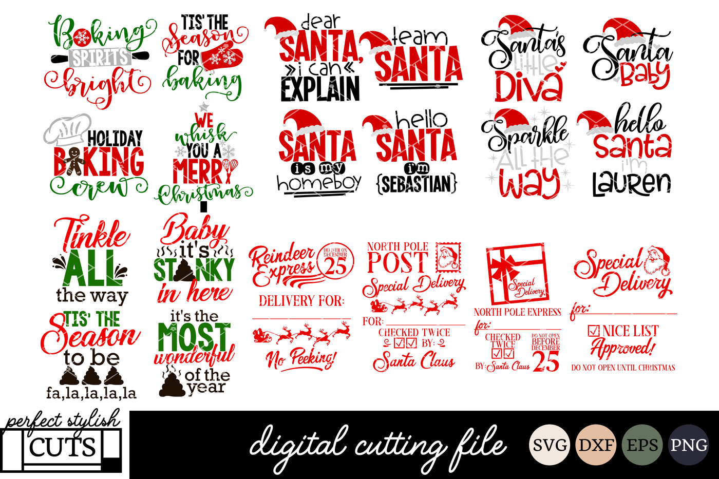 Download Limited Time Christmas In July Bundle Christmas Svg Dxf Eps Png By Perfectstylishcuts Thehungryjpeg Com