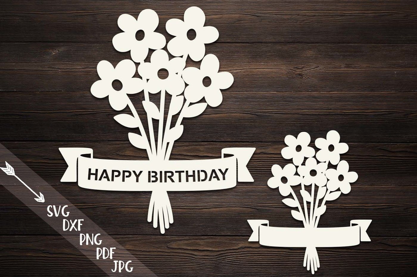 Flowers Bouquet Paper Cut Template Laser Cut Papercutting File Svg By Kartcreation Thehungryjpeg Com