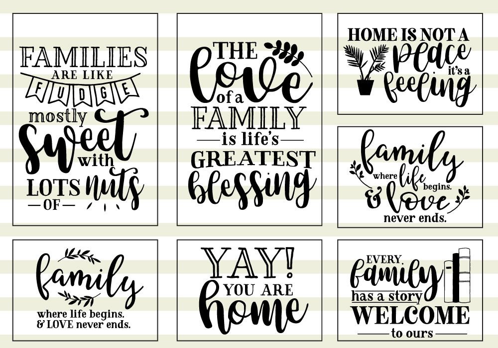 Download Family Love Quote SVG Cut Files Bundle By Caluya Design | TheHungryJPEG.com